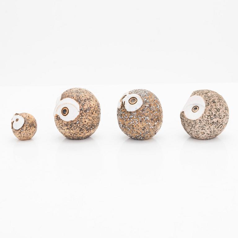 Kaarina Aho, figuriner, keramik, 4 st, signerade Aho Made In Finland.