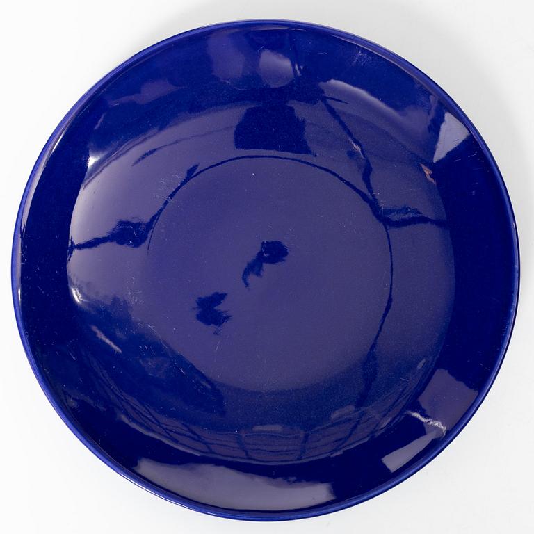 Lisa Larson, tekoppar, 5 st och assietter, 6 st, "Matilda", K-Studion, Gustavsberg 1996.