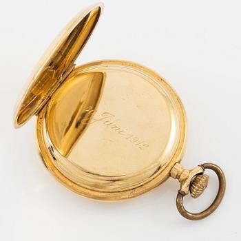 Waltham, pocket watch, hunter, 48.5 mm.