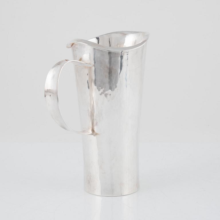 Eric Löfman, a sterling silver pitcher, KG Markströms Guldsmeds Ab, Uppsala 1972.