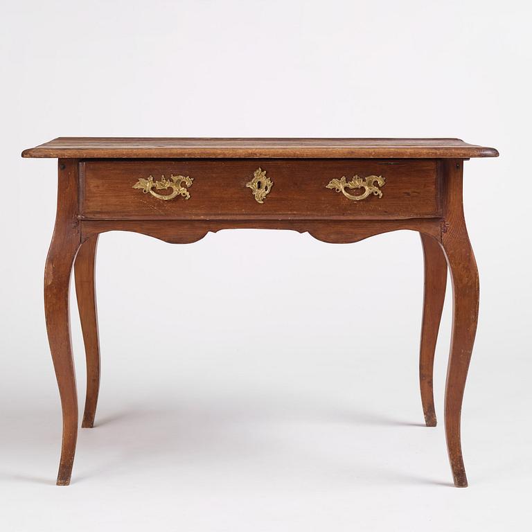 A Swedish rococo writing table, later part 18th century.