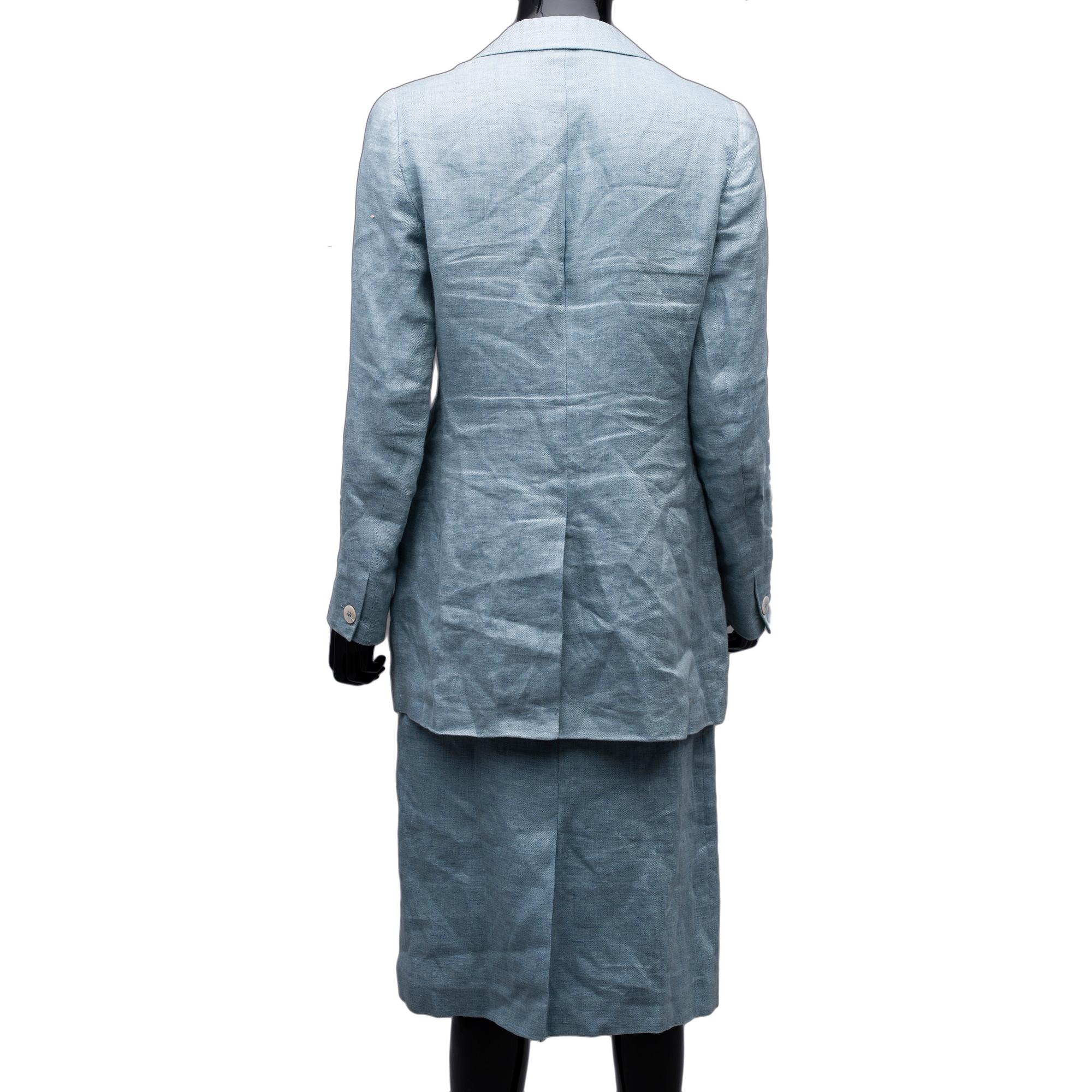 DRÄKT, två delar, Mulberry, storlek 10/12.