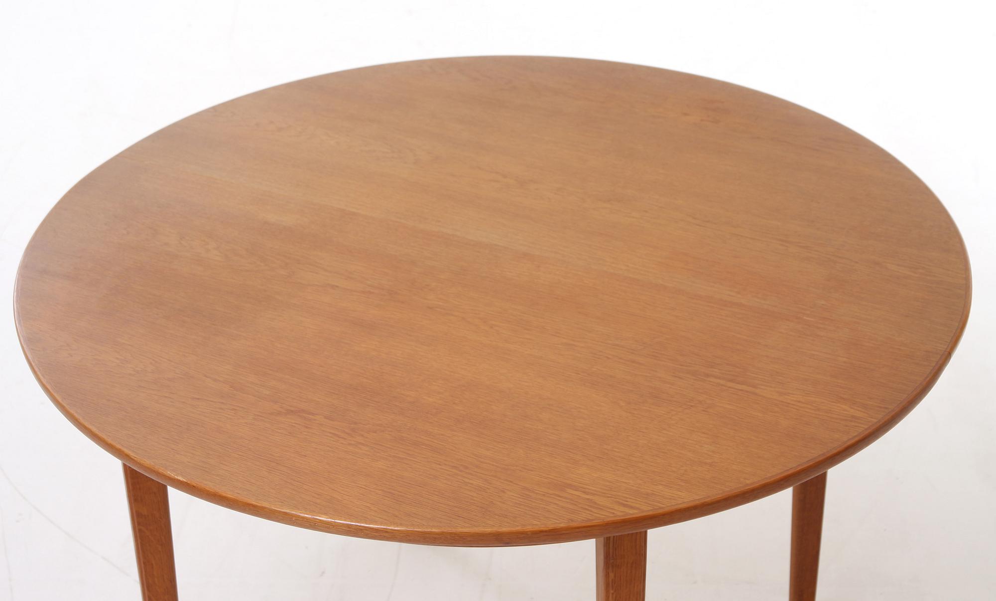 MATSALSMÖBLEMANG, 7 delar, Carl Malmsten, Åfors, ek, 1950/60-tal.