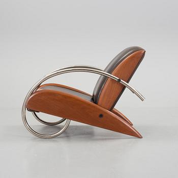 A Klaus Wettergren  "Streamline" armchair, Denmark, 1980s.