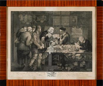 Hans Holbein d.y. · HANS HOLBEIN, efter, kopparstick, 1700-tal.