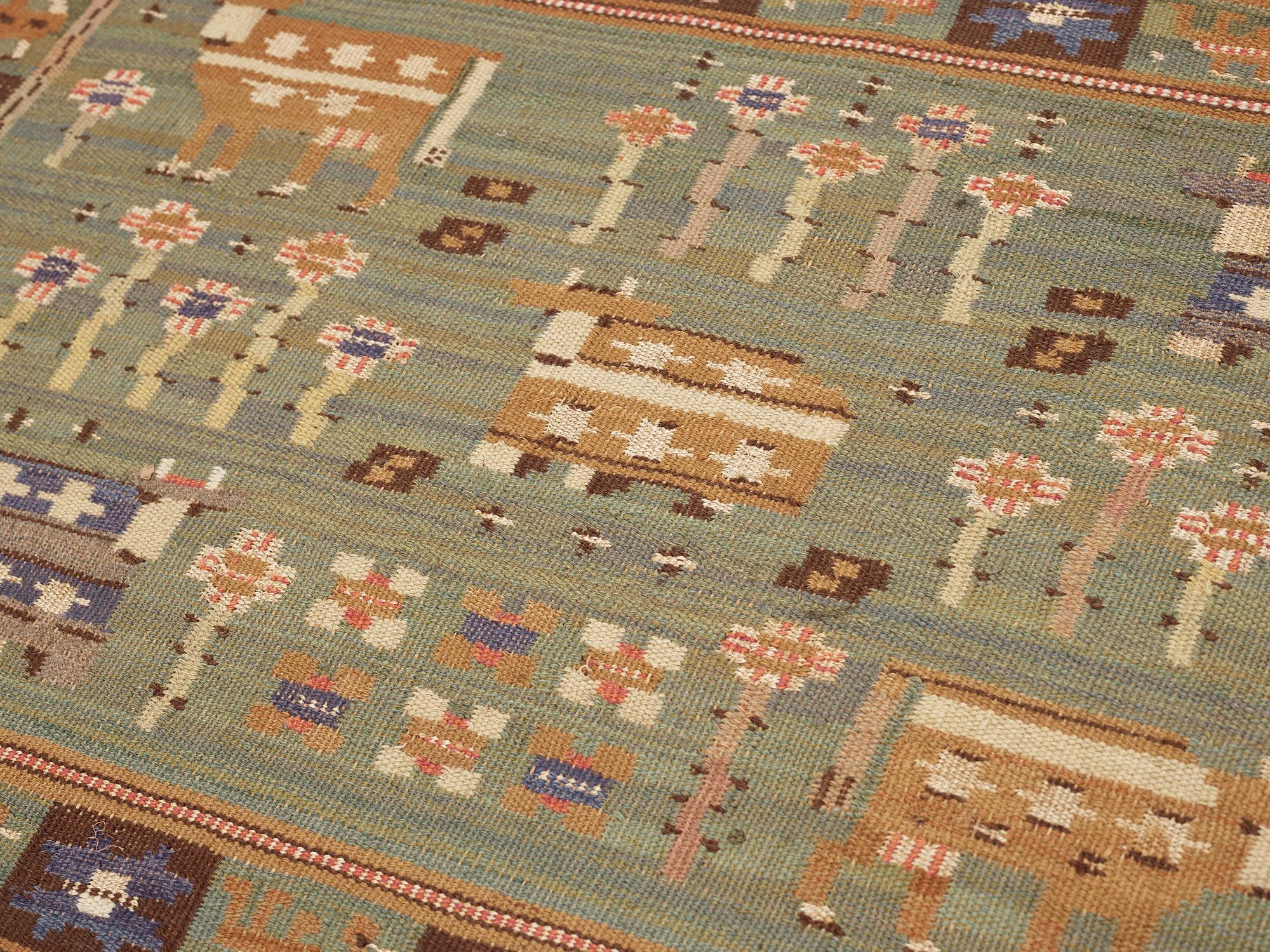 TAPESTRY. Flat weave. 89 x 189 cm. Signed MMf.