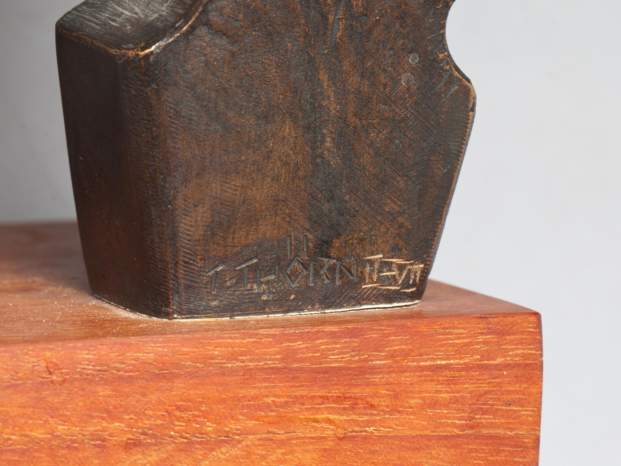 THURE THÖRN, skulptur, brons, signerad.