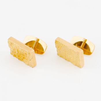 Manschettknappar, ett par, 18K guld.