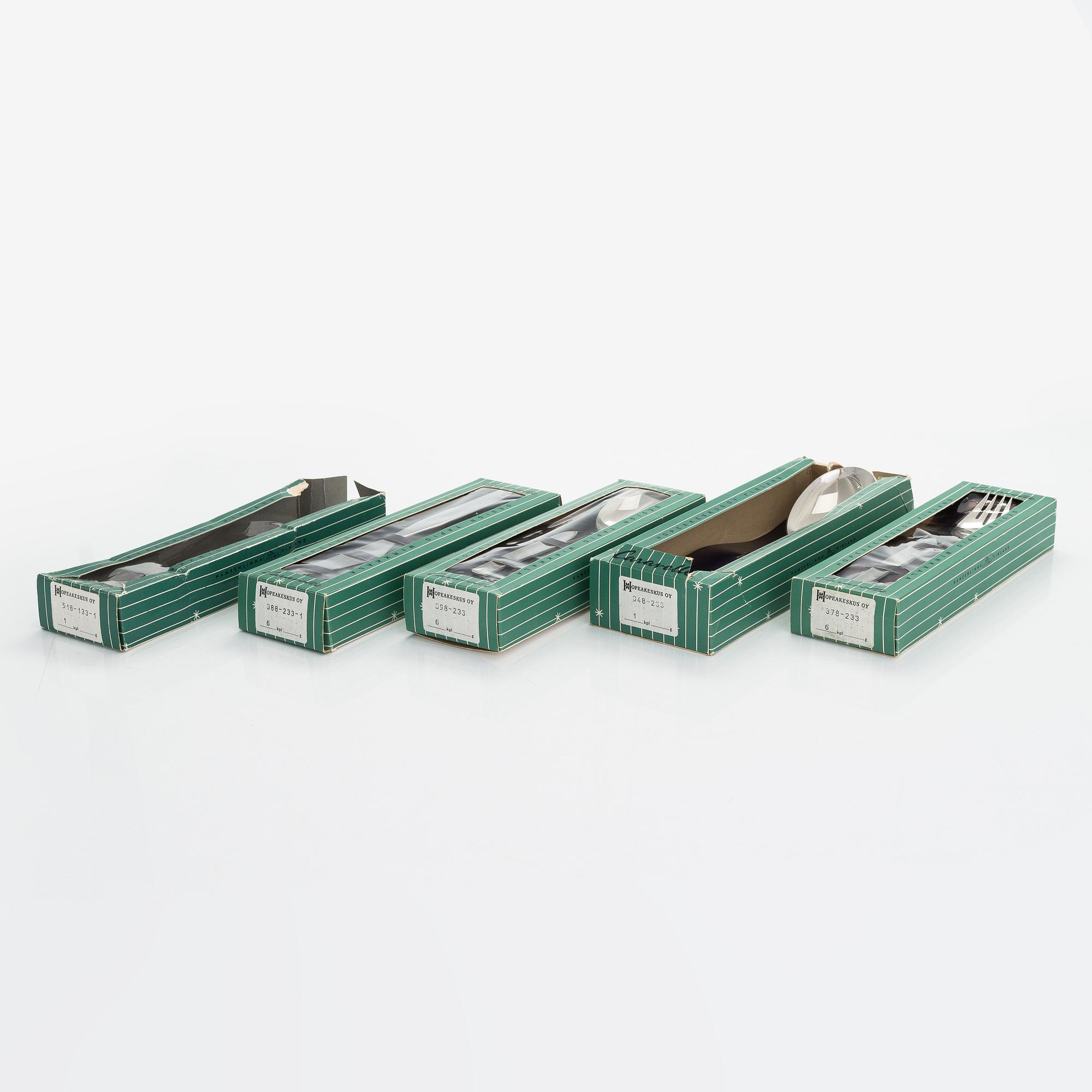 Tapio Wirkkala, a 20-pcs steel set of 'Caravelle' cutlery for Hopeakeskus Oy Finland.
