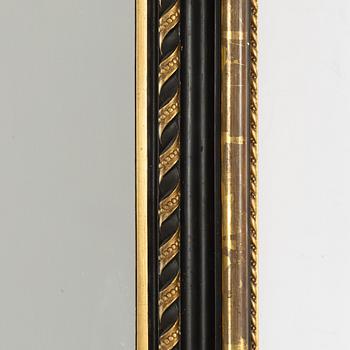 Mirror with console table, Rococo style, circa 1900.