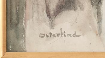 ALLAN ÖSTERLIND, akvarell, signerad.