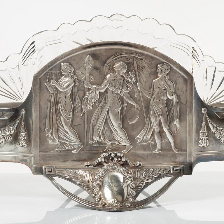 Jardinière, Art Nouveau, Württembergische Metallwarenfabrik (WMF) early 20th century.