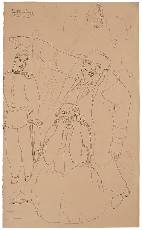 Ernst Josephson, "Den förgrymmade fadern" ("The Angry Father").