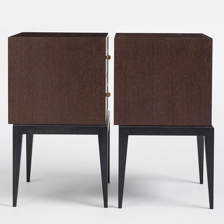 Attila Suta, a pair of bedside tables, executed in his own workshop, Stockholm, 2022.