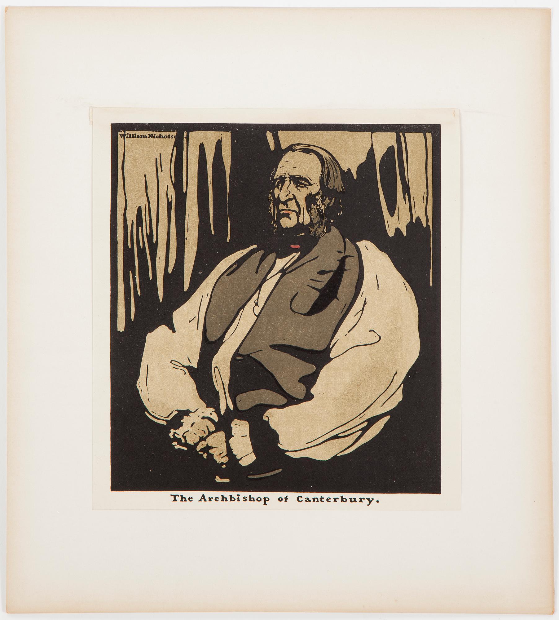 William Nicholson, portfolio with 12 woodcuts. Dated 1899.