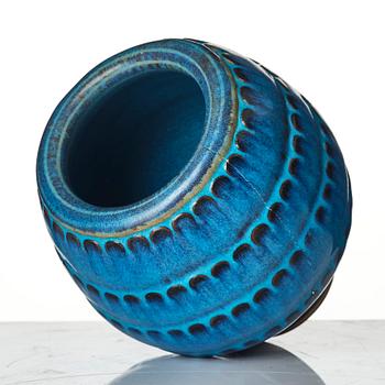 Wilhelm Kåge, Two Farsta stoneware vases, Gustavsberg Studio, 1948 and 1950.