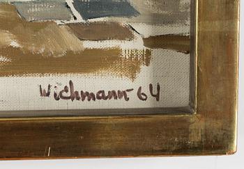 HARRY WICHMANN, oil on canvas, signed and dated -64 verso.