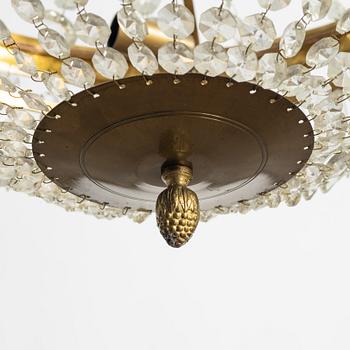 Chandelier, Empire style, mid-20th century.