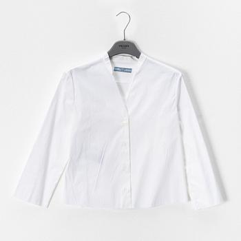 Prada, two white blouses, size 38.