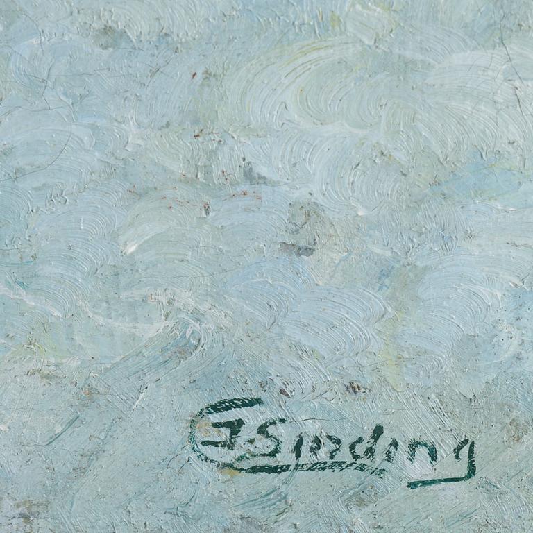 JENS SINDING CHRISTENSEN, olja på duk, signerad.