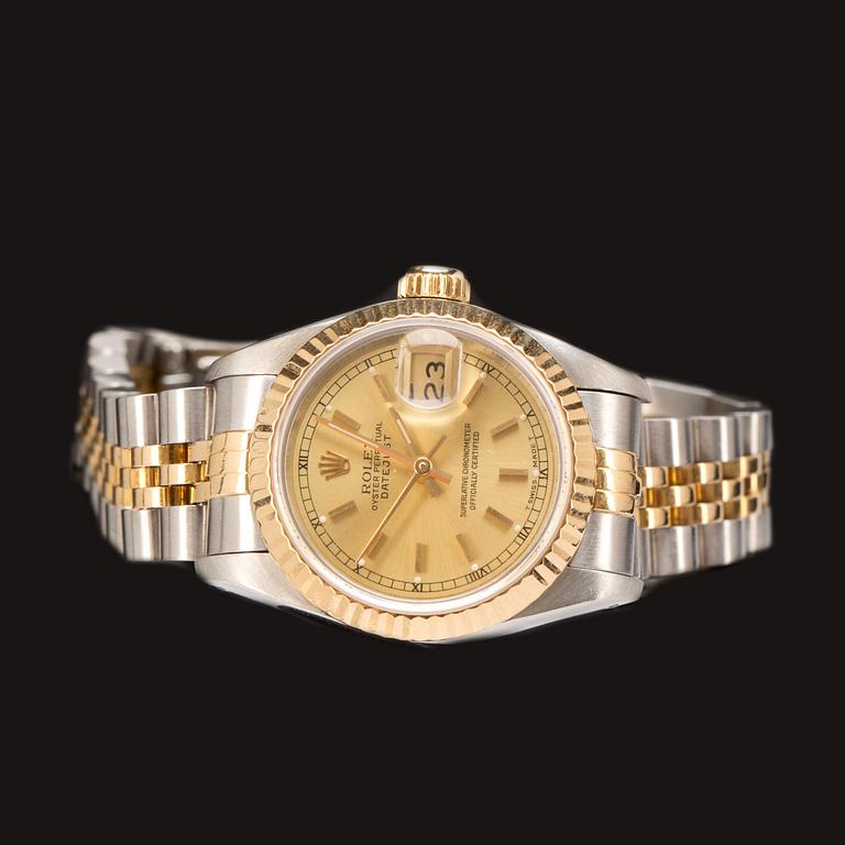 ARMBANDSUR, dam, Rolex, Oyster perpetual, Datejust, 1970-tal.