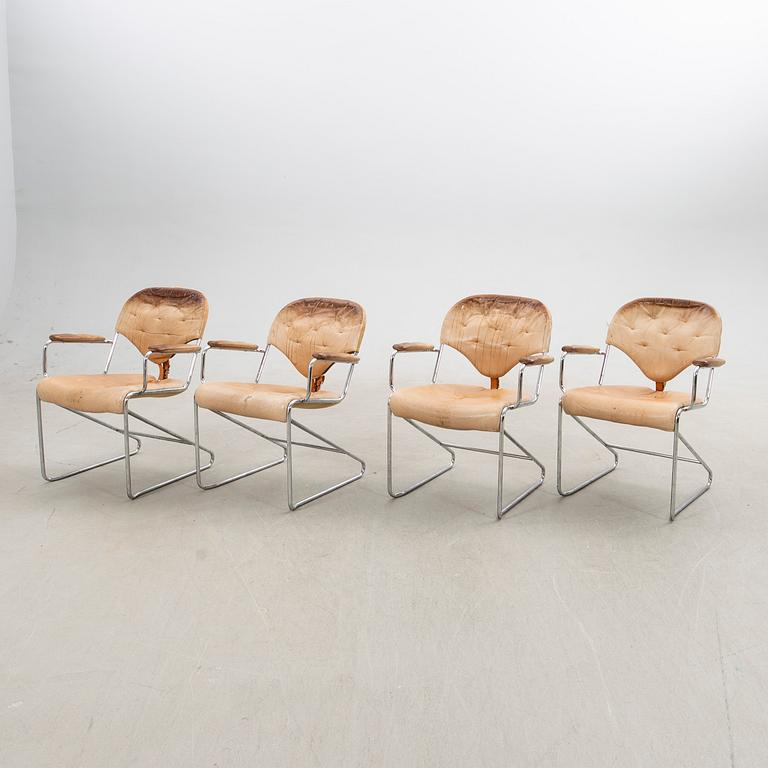 Sam Larsson, karmstolar, 4 st, "Sam", Dux, 1980-tal.