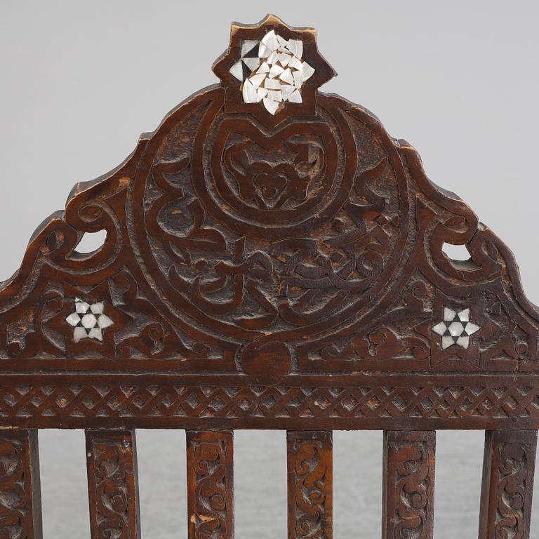 An early 20th century folding chair from the ottoman empire.