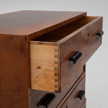 A birch veneered dresser, 1930s.