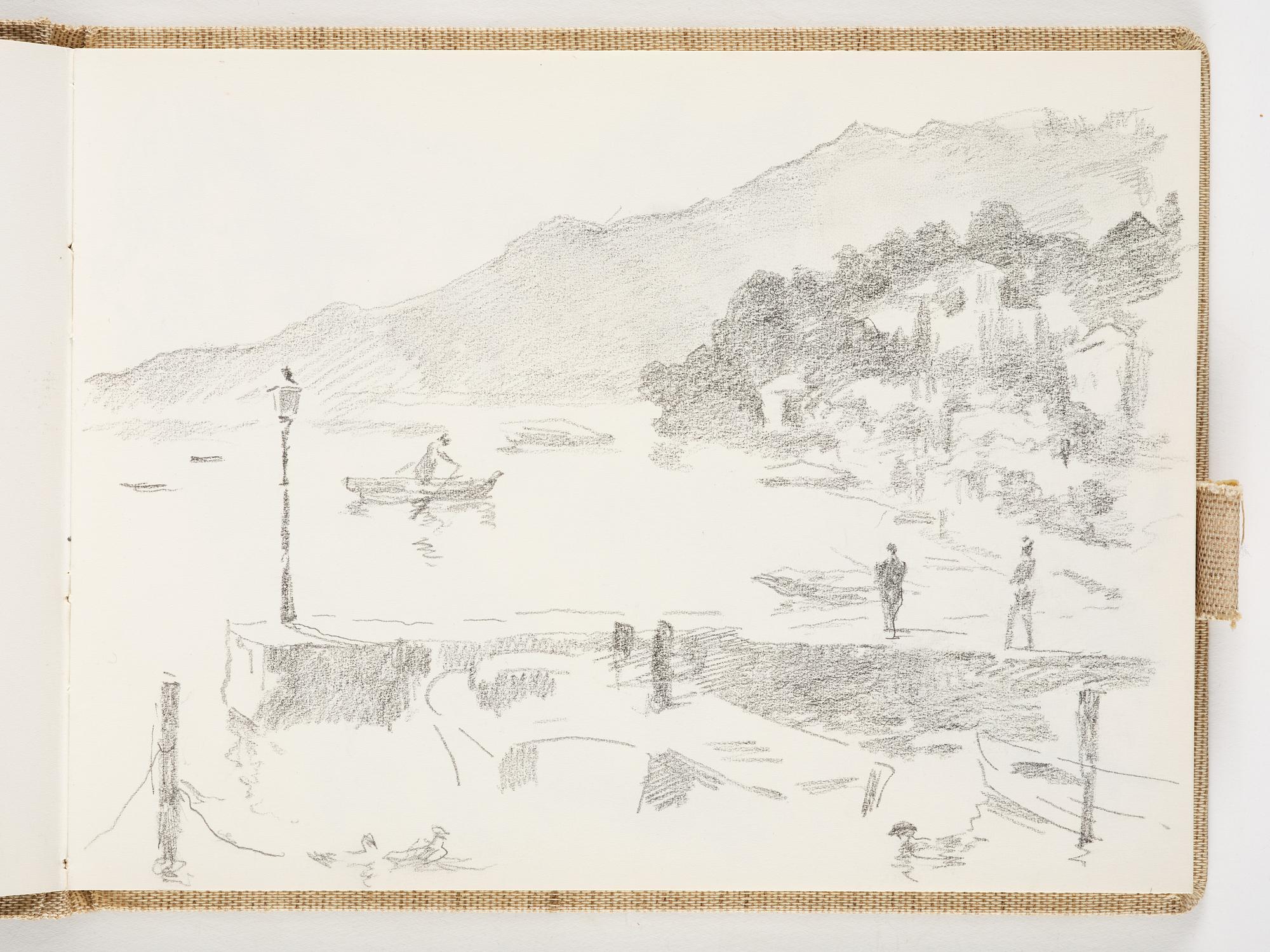 Lotte Laserstein, 4 skissböcker med blyertsteckningar.