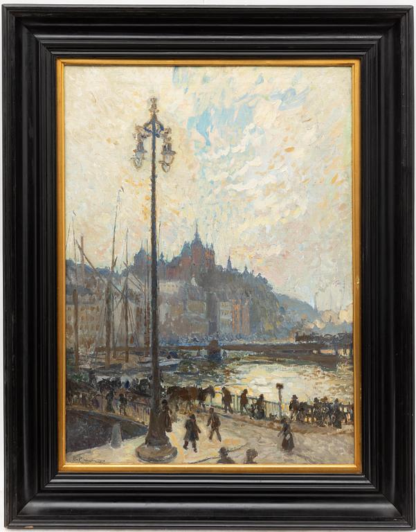 Axel Erdmann, View over the Laurinska House, Södermalm.