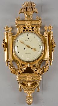 VÄGGPENDYL, gustaviansk stil, FW Tornberg, Stockholm 1900-talets första hälft.