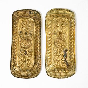 Mässing, 7 delar, 1700-1900-tal.