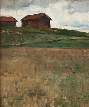 Bruno Liljefors, Landscape from Kvarnbo, Uppland, Sweden.