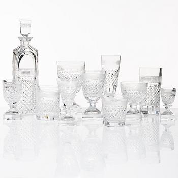 Elis Bergh, glasservis, 107 delar, "Kent", Kosta Boda.