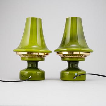 Hans-Agne Jakobsson, a pair of 'B124' table lamps, Markaryd, second half of the 20th century.