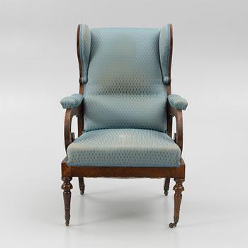 A folding lounge chair, England, 19th century.