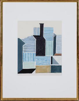 OLLE NYMAN, gouache, signerad och daterad -82.