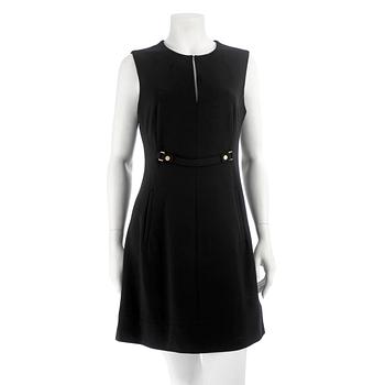 578. DIANE VON FURSTENBERG, a black wool blend dress, size 8.