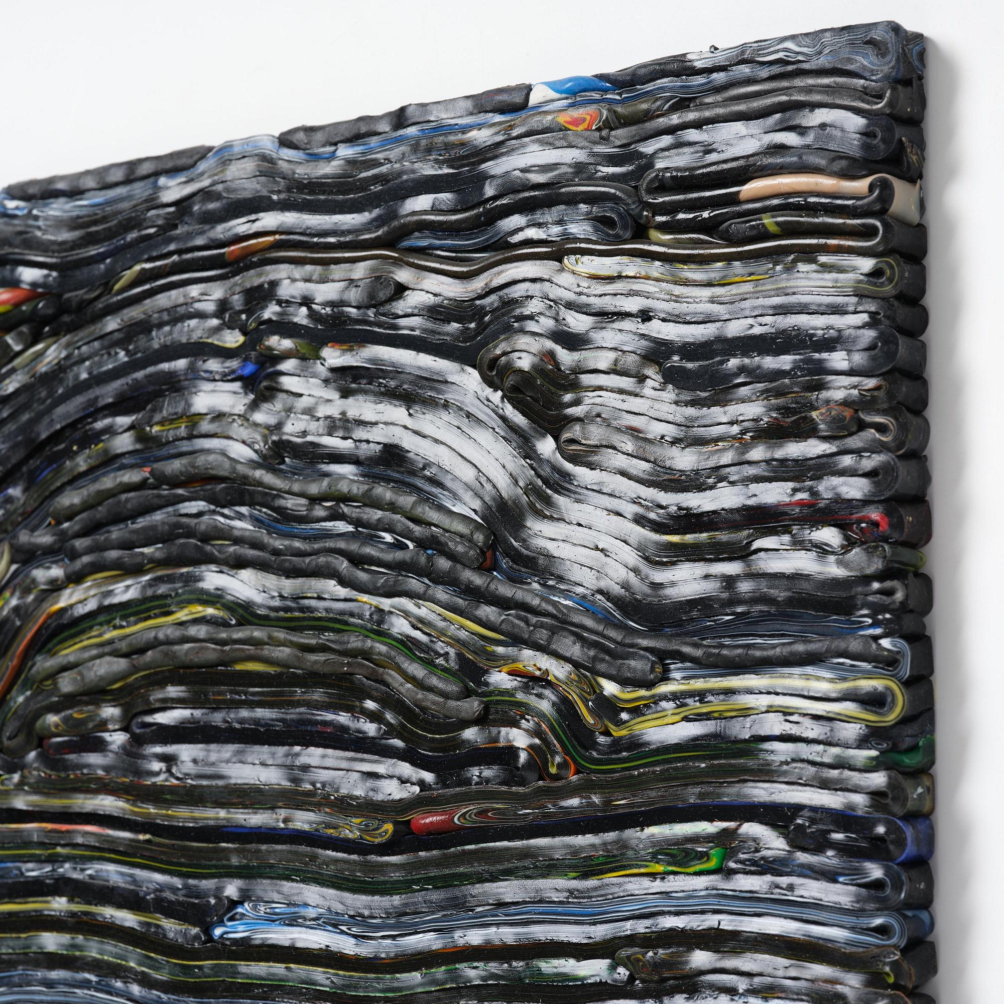 Matthias van Arkel, "Stripe Painting Black".
