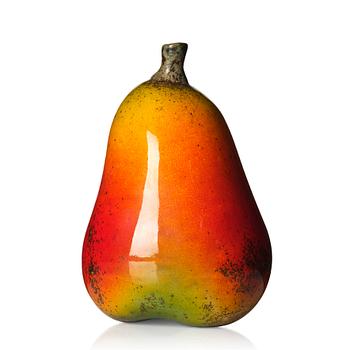 96. Hans Hedberg, a faience sculpture of a pear, Biot, France.