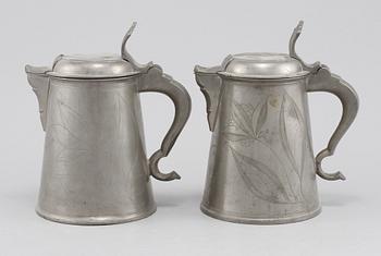 STOP, 2 st , tenn, Carl Eric Anström, Wäxsjö, 1862 respektive 1963.