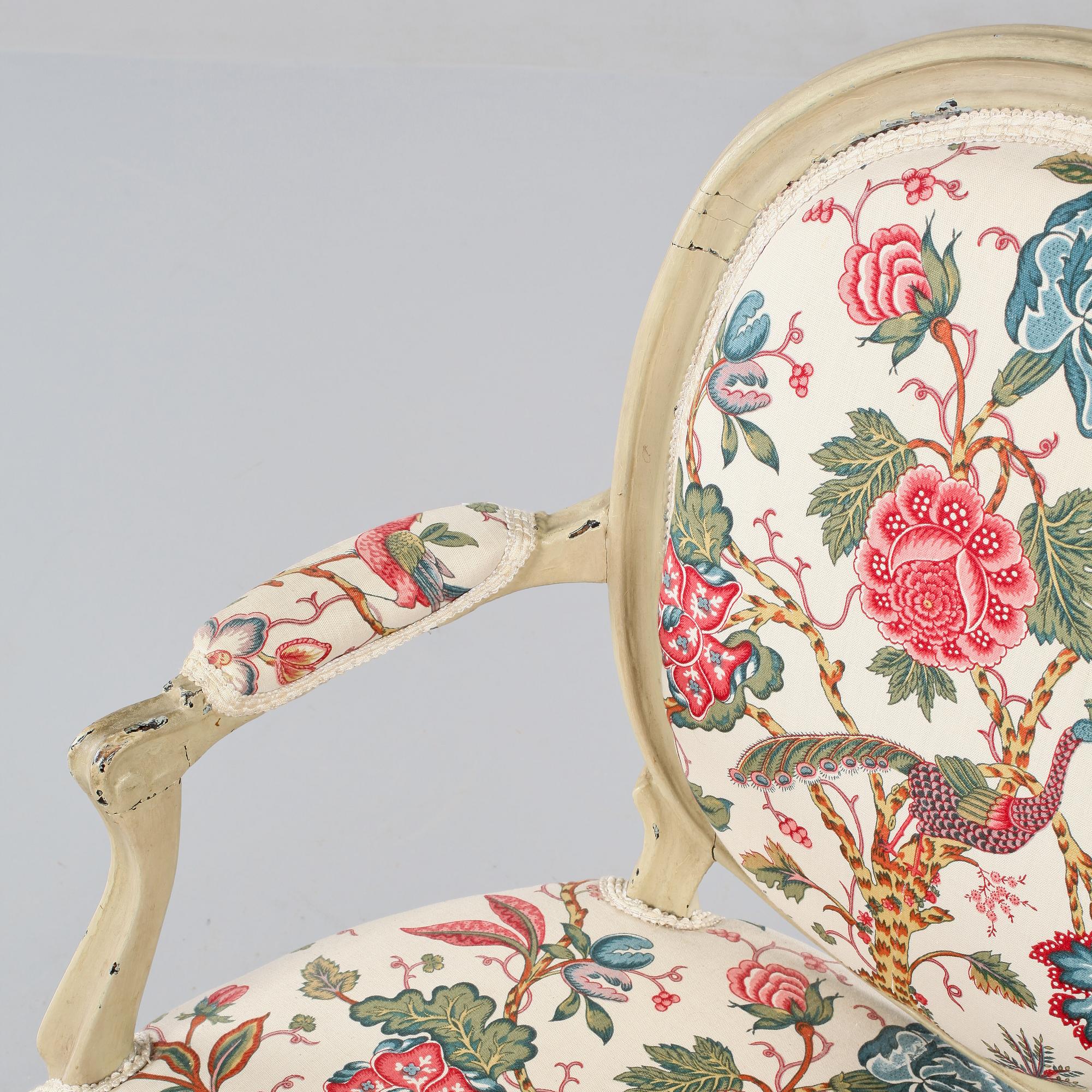 KARMSTOL, Louis XV, 1700-talets senare del.