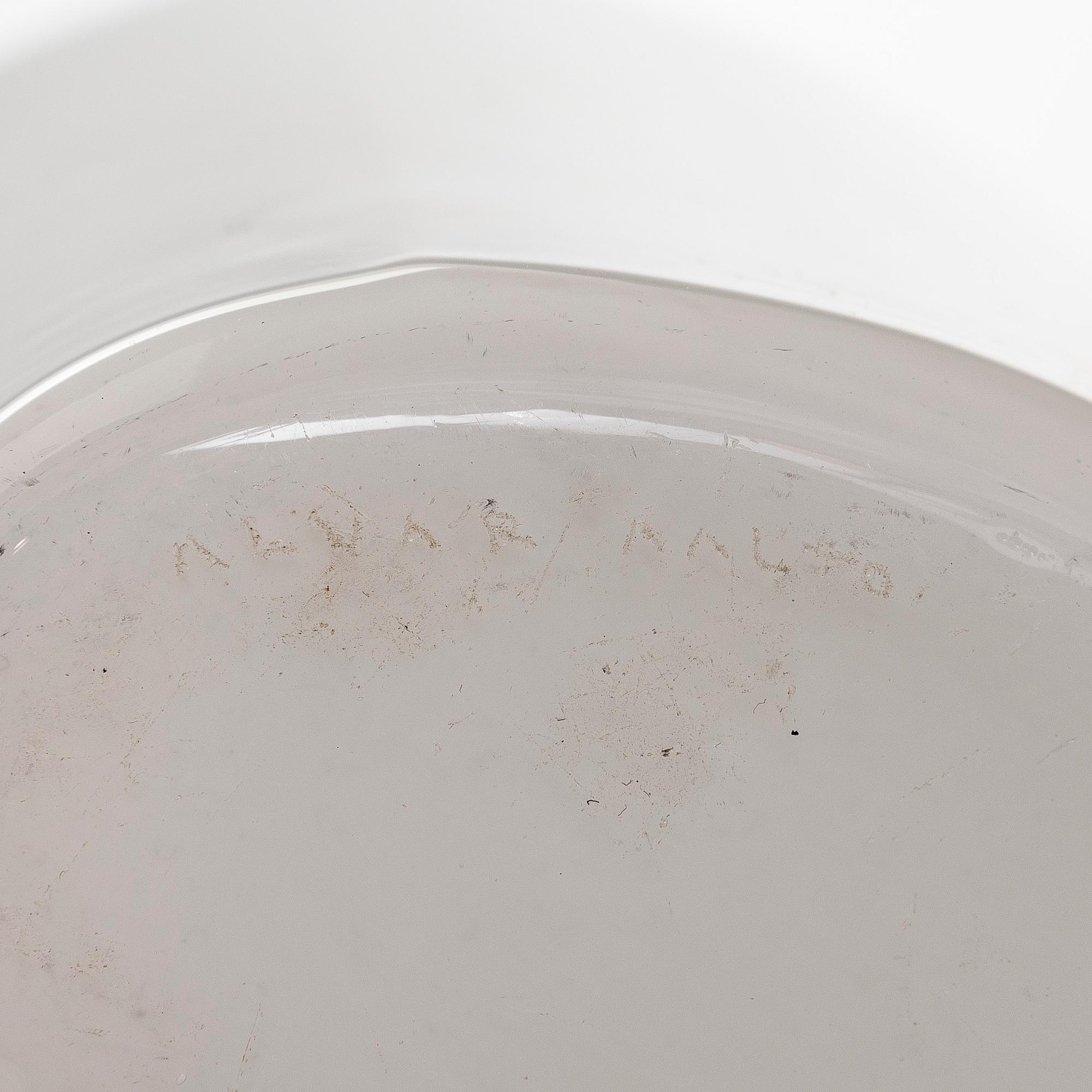 Alvar Aalto, a mid 20th century glass vase '3030', signed Alvar Aalto. Iittala.