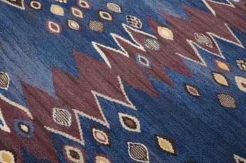 Barbro Nilsson, A CARPET, "Snäckorna", tapestry weave, ca 276,5 x 198 cm, signed AB MMF BN.