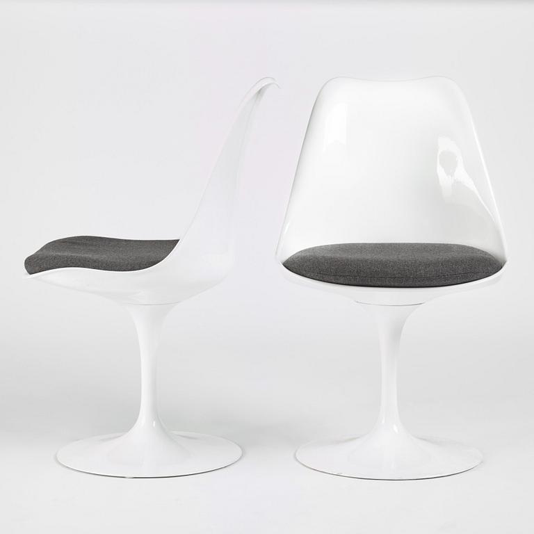 Eero Saarinen, stolar, åtta stycken, "Tulip", Knoll International, 1960-70-tal.