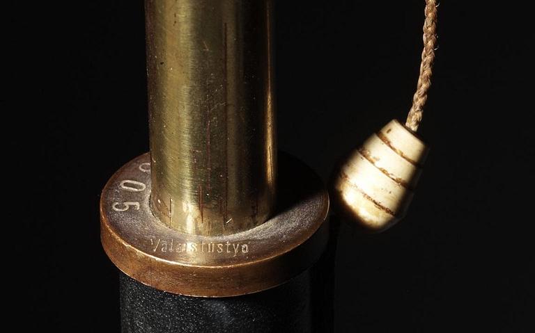 ALVAR AALTO, golvlampa, "A 805", Valaistustyö, Finland sannolikt 1950-tal.