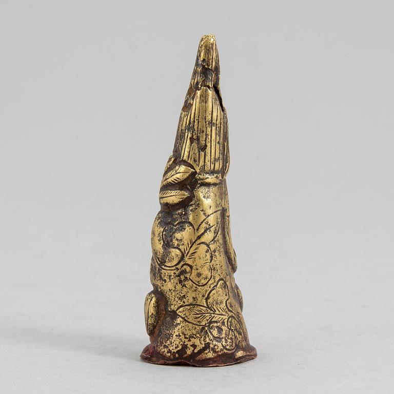 VIKT/STÄMPEL, kopparlegering. Tibet, 1500-tal eller äldre.