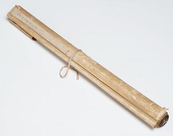 A Chinese hanging scroll, attributed to Zhong Shan, ink and color on paper, 20th century.