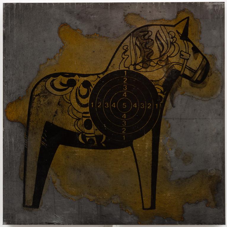 Peter Johansson, "The final solution to the problem of sculpture", polyptyk, 16 delar.