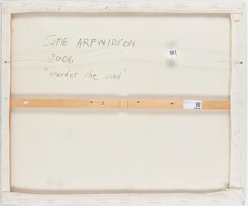 SOFIE ARFWIDSON, duk, 100 x 120 cm.